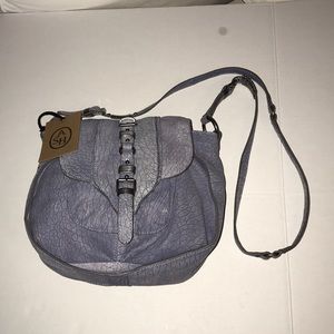 Ash blue leather purse. NWT